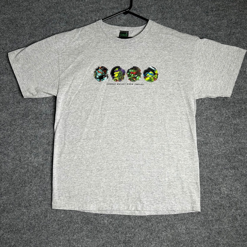 Teenage Mutant Ninja Turtles Graphic T-Shirt Mens XL Gray TMNT Retro Tee